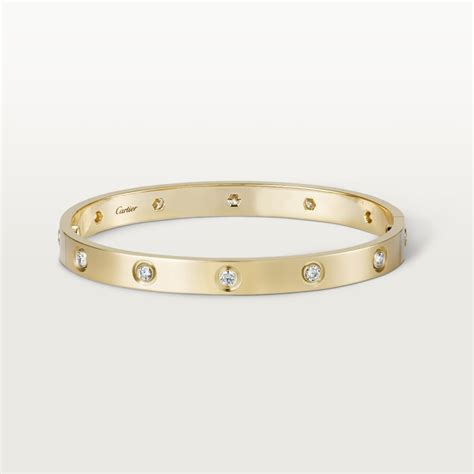 diamond love bracelet|cartier love bracelet no diamonds.